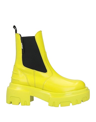 MSGM Ankle boot Lime green Leather