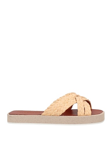 CLERGERIE Sandals Beige Textile fibers