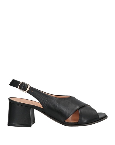 LA CORTE DELLA PELLE by FRANCO BALLIN Sandals Black Leather
