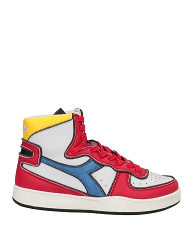 DIADORA HERITAGE Sneakers Red Leather, Textile fibers
