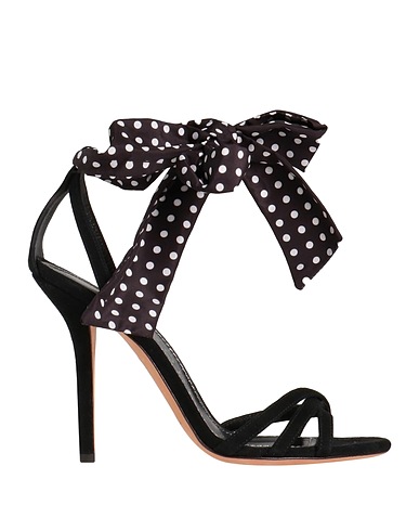 PHILOSOPHY di LORENZO SERAFINI Sandalen Schwarz Leder, Gewebefasern