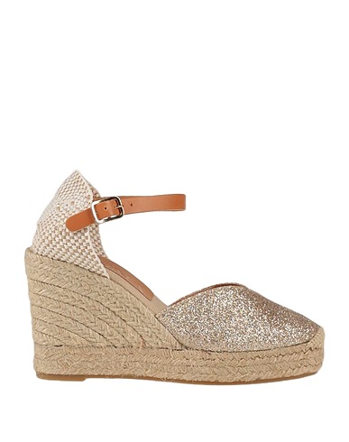 KANNA Espadrilles Gold Textile fibers, Leather