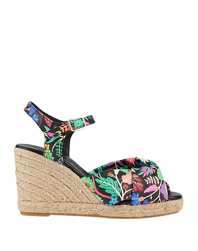 KANNA Espadrilles Schwarz Leder