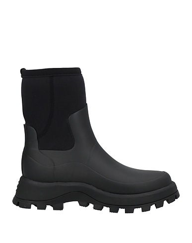 HUNTER Ankle boot Black Textile fibres