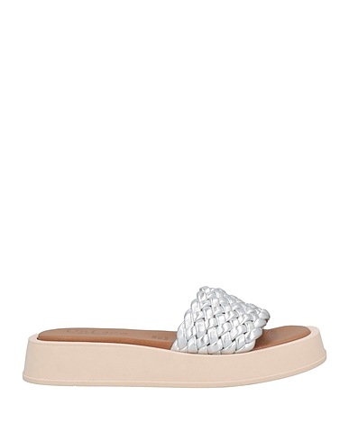 UNLACE Sandals Silver Leather