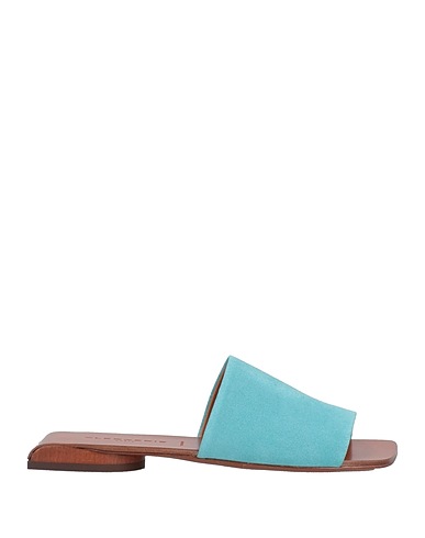 CLERGERIE Sandals Turquoise Leather