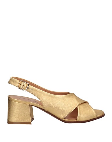 LA CORTE DELLA PELLE by FRANCO BALLIN Sandals Gold Leather