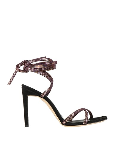 LUCA VALENTINI Sandals Purple Leather