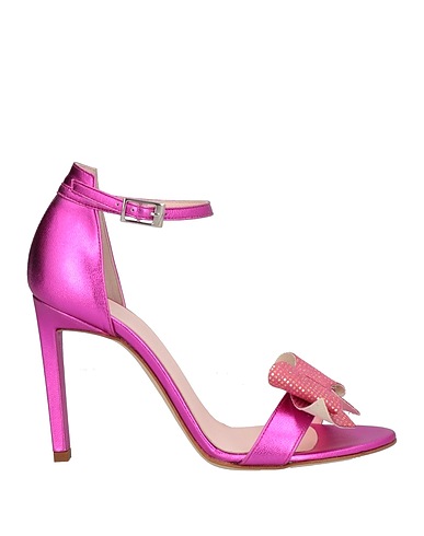 LUCA VALENTINI Sandals Fuchsia Leather
