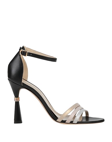 MIA BECAR Sandals Black Leather