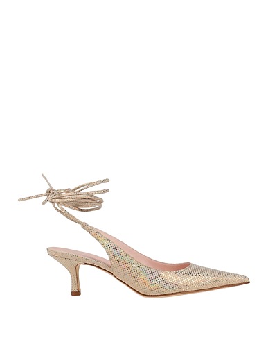 LUCA VALENTINI Pumps Beige Leder