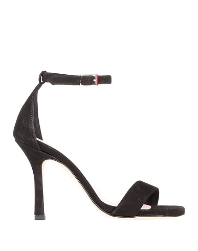 LUCA VALENTINI Sandals Black Leather