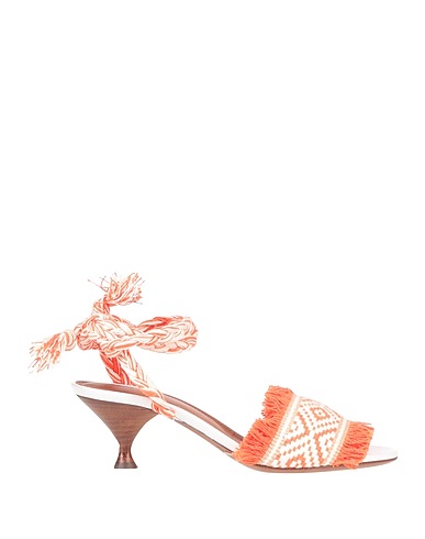 L' AUTRE CHOSE Sandals Orange Textile fibres