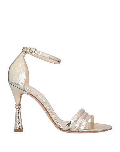 MIA BECAR Sandals Platinum Calfskin