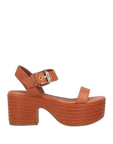 L' AUTRE CHOSE Sandals Tan Leather