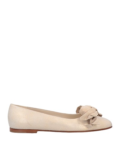 MIA BECAR Ballet flats Beige Leather