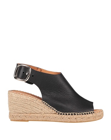 KANNA Espadrilles Black Leather