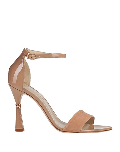 MIA BECAR Sandals Light brown Leather