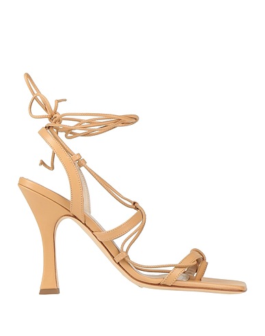 MIA BECAR Flip flops Beige Leather