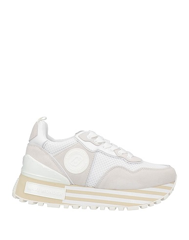 LIU •JO Sneakers Light grey Cow leather, Textile fibres
