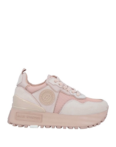 LIU •JO Sneakers Rosa chiaro Pelle di bovino, Fibre tessili