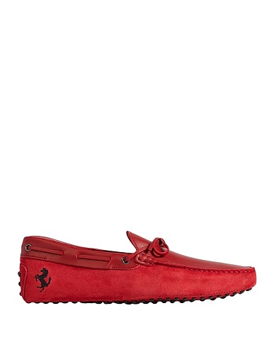 TOD'S for FERRARI Loafers Red Leather