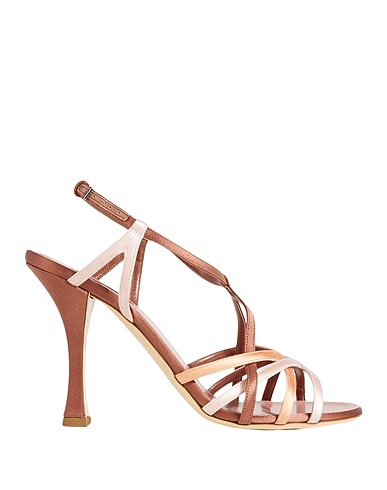FABRIZIO VITI Sandals Bronze 100% Textile fibers