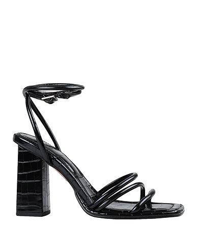 TOPSHOP Sandals Black Textile fibres