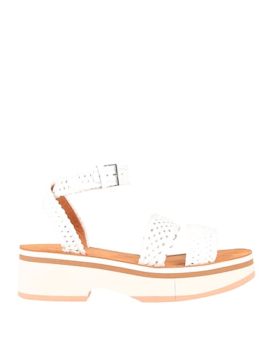 CLERGERIE Sandals White Straw