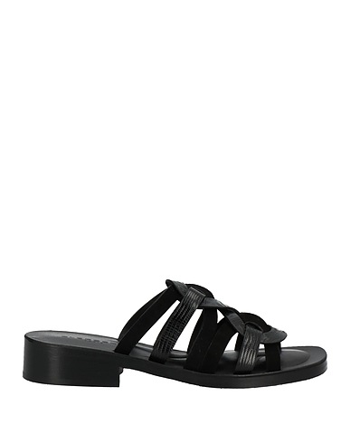 CLERGERIE Sandals Black Calfskin