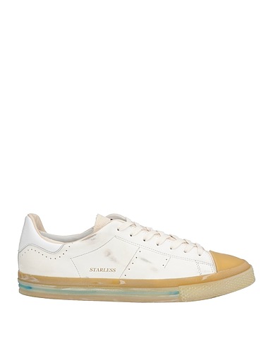 HIDNANDER Sneakers White Leather, Rubber, Textile fibres