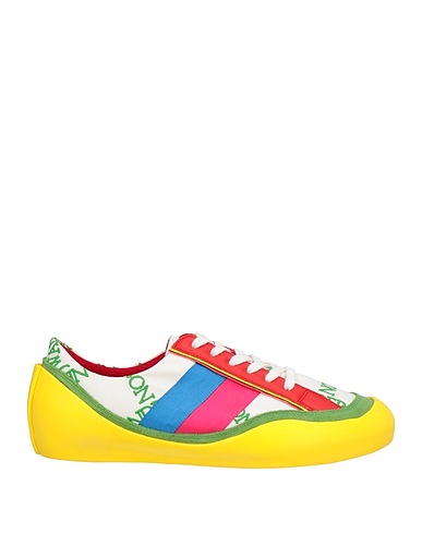 JW ANDERSON Sneakers Green Leather, Textile fibres