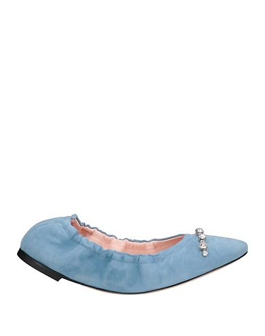 LANCEL Ballet flats Light blue Leather