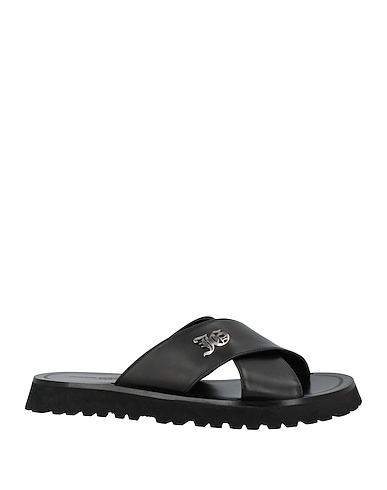JOHN GALLIANO Sandals Black Leather