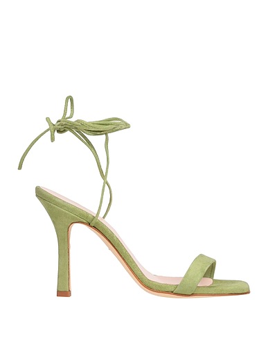 LUCA VALENTINI Sandals Green Leather