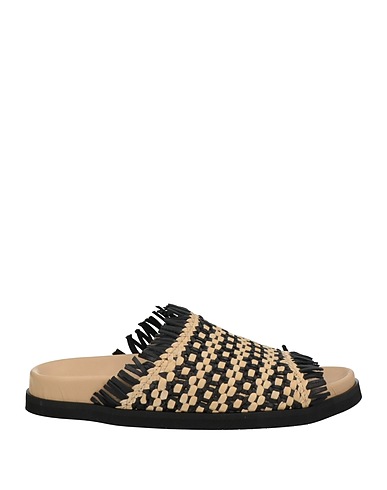 PAS DE ROUGE Sandals Black Leather