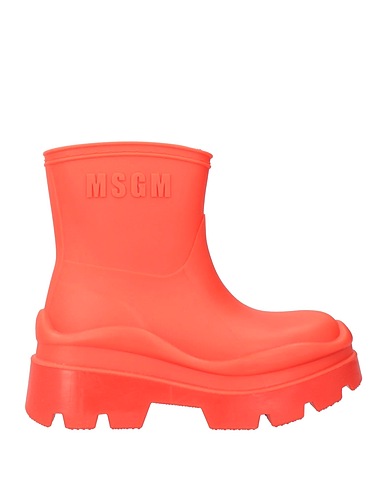 MSGM Stiefelette Orange Gummi