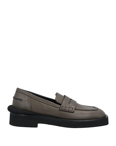 N°21 Loafers Military green Calfskin