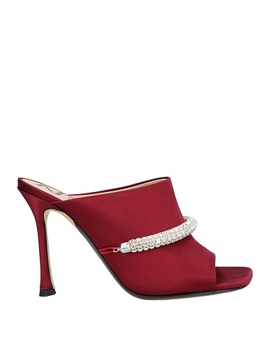 N°21 Sandals Burgundy Textile fibers
