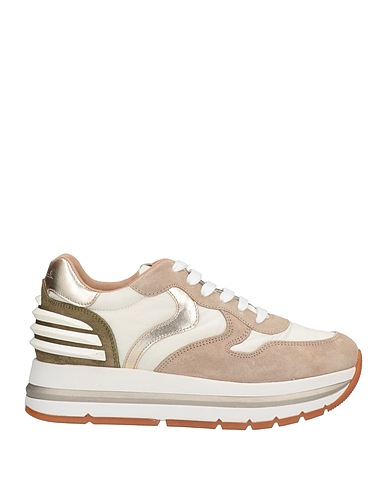VOILE BLANCHE Sneakers Taupe Leather, Nylon