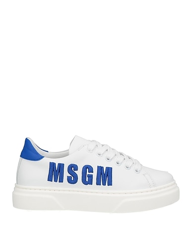 MSGM Sneakers White Soft Leather