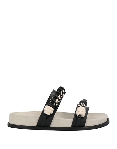 PHILOSOPHY di LORENZO SERAFINI Sandals Black Soft Leather