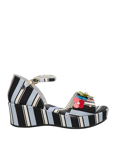 DOLCE&GABBANA Sandals Black 95% Viscose, 5% Elastane