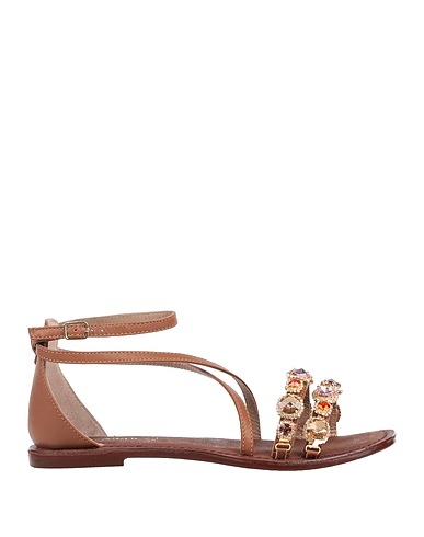 CAFèNOIR Sandalen Braun Leder