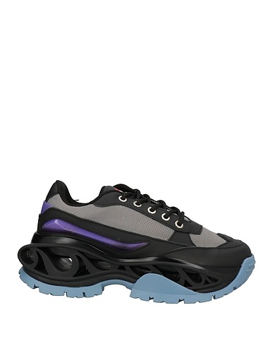 ACUPUNCTURE Sneakers Black Leather, Textile fibres