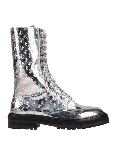 JIMMY CHOO Ankle boot Silver Other Fibres