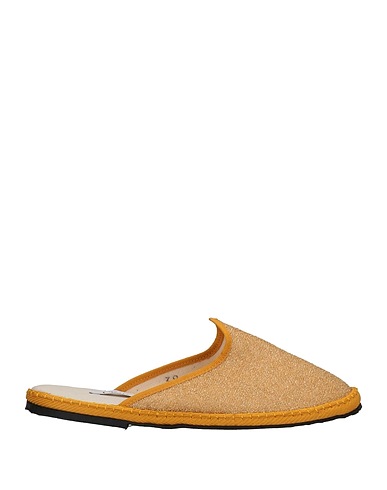 OSÉREE Mules and clogs Yellow Textile fibers