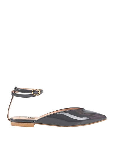 THE M.. Ballet flats Grey Leather