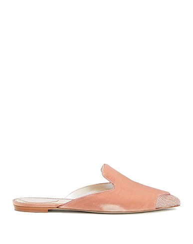 RENE' CAOVILLA Mules and clogs Blush Textile fibers