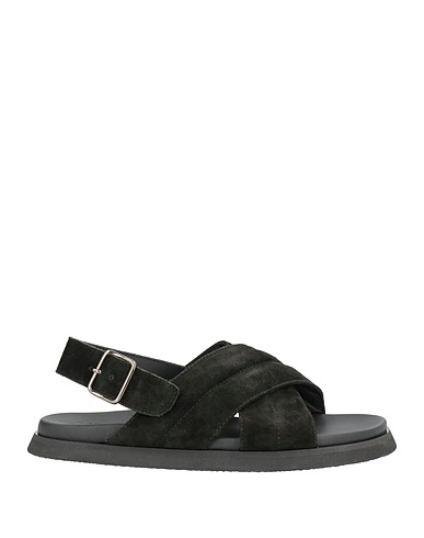 ATTIMONELLI'S Sandals Black Soft Leather